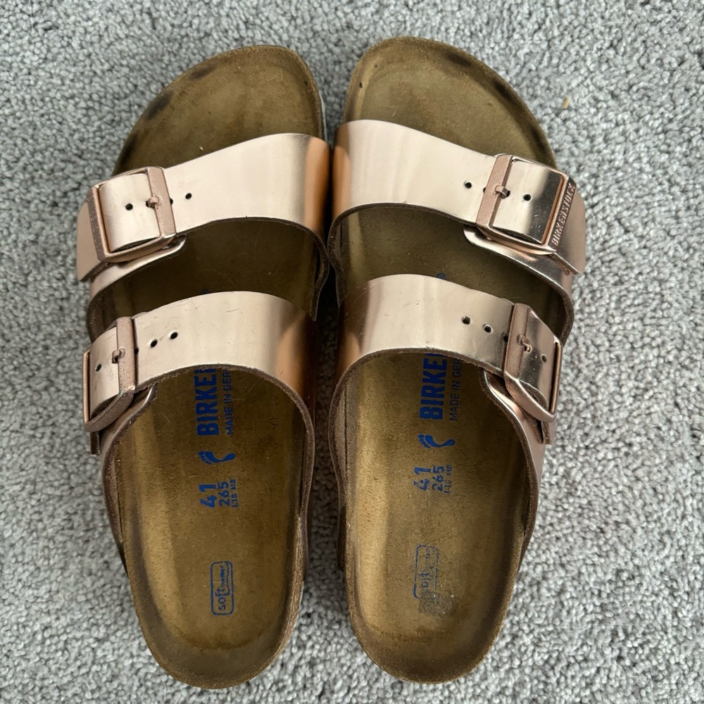 Birkenstock Arizona Soft Footbed Metallic Copper